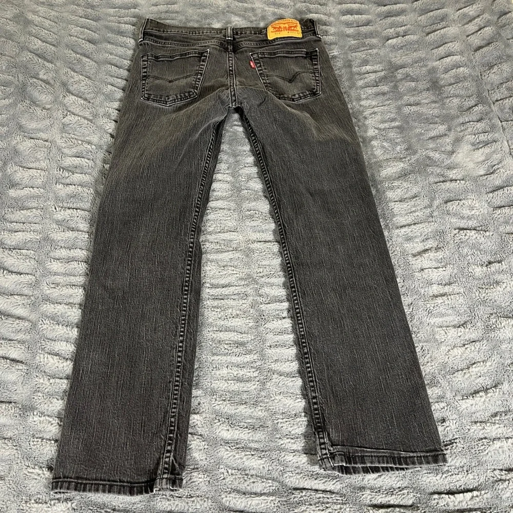 Levis 514 Straight Fit Mens Jeans Faded Black Gray 33x30 Denim Pants AP070